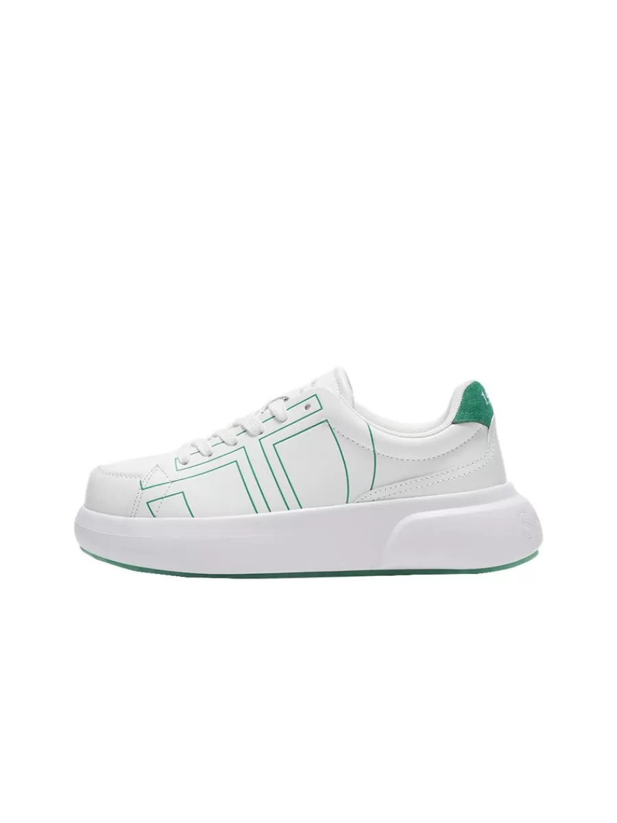 For The Court>Sergio Tacchini 1966 Court Sneaker- White/ Multi