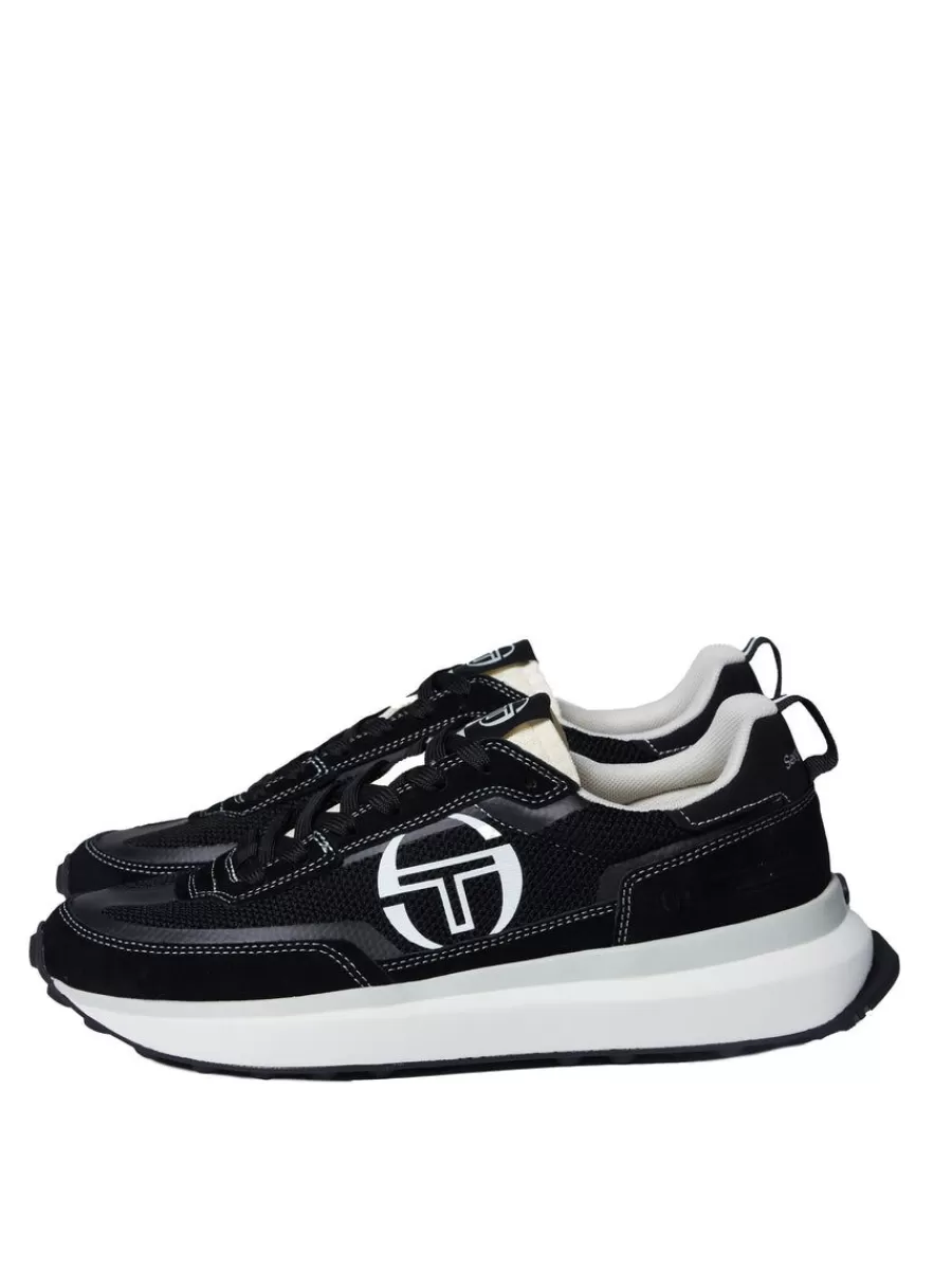 Shoes>Sergio Tacchini 70'S Racer Sneaker- Raven/ Antique White/ December Sky