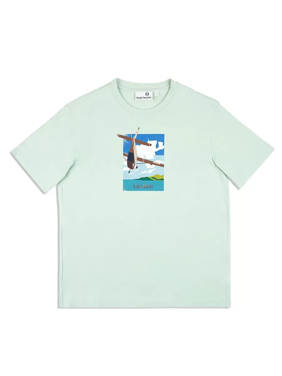 Matching Separates>Sergio Tacchini Aereo T-Shirt- Surf Spray