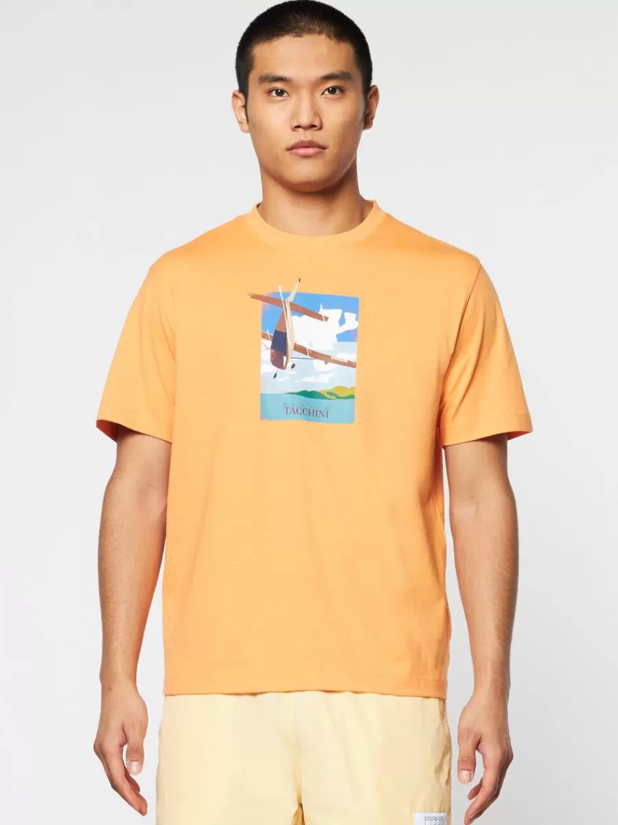 Matching Separates>Sergio Tacchini Aereo T-Shirt- Tangerine