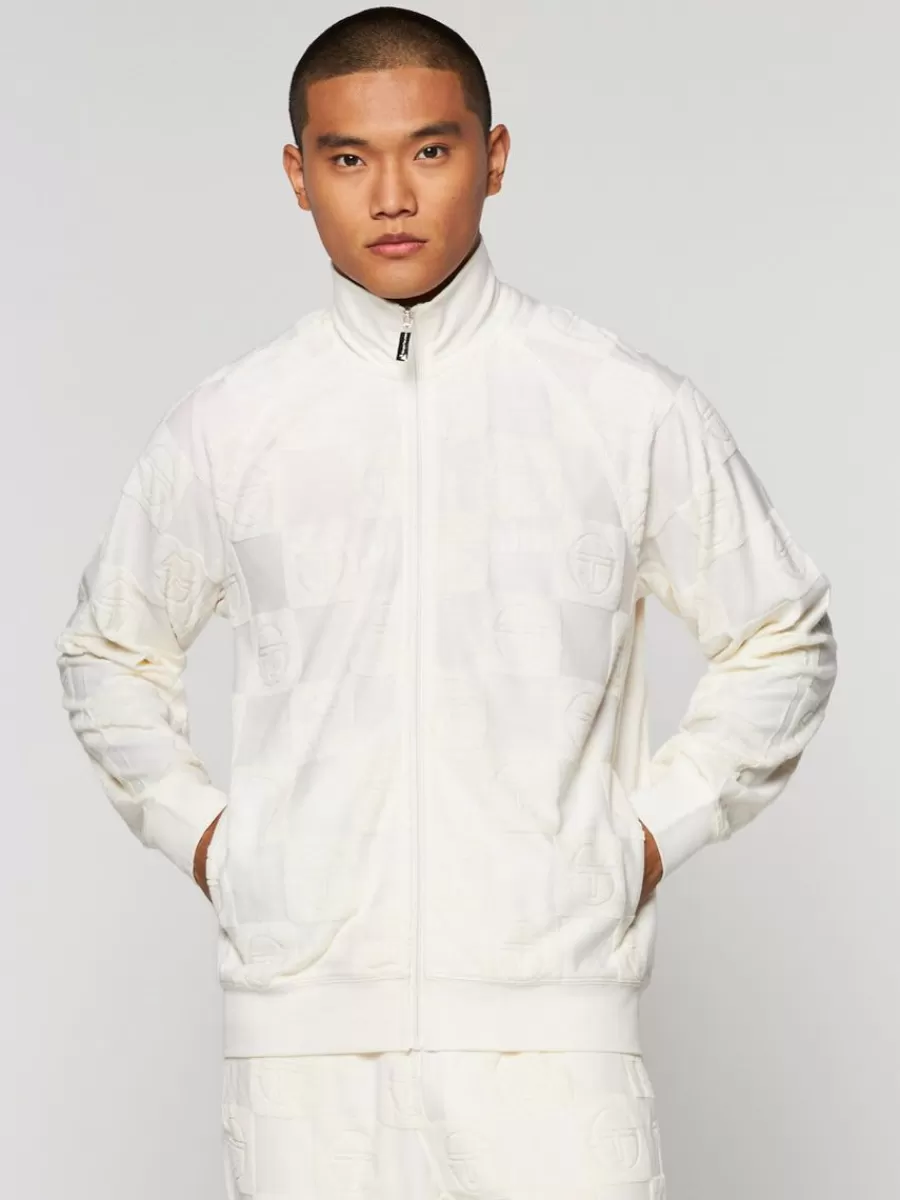 Tracksuits>Sergio Tacchini Anzio Zip-Up Track Jacket-Gardenia