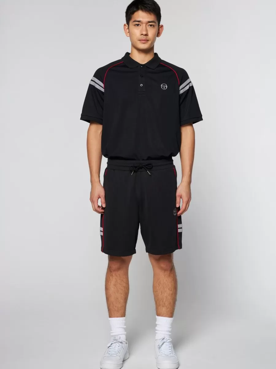 Shorts And Swim>Sergio Tacchini Ascot Track Short- Black