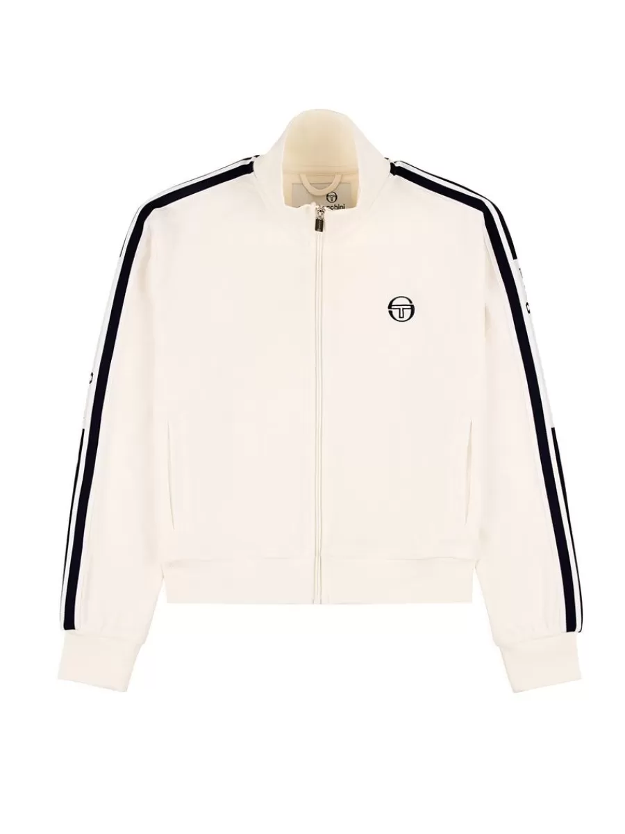 Tracksuits>Sergio Tacchini Atri Velour Track Jacket- Gardenia