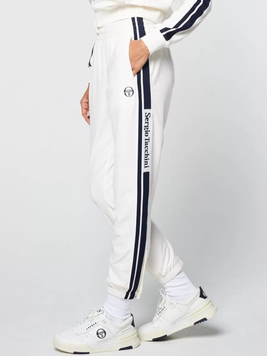 Velour>Sergio Tacchini Atri Velour Track Pant- Gardenia