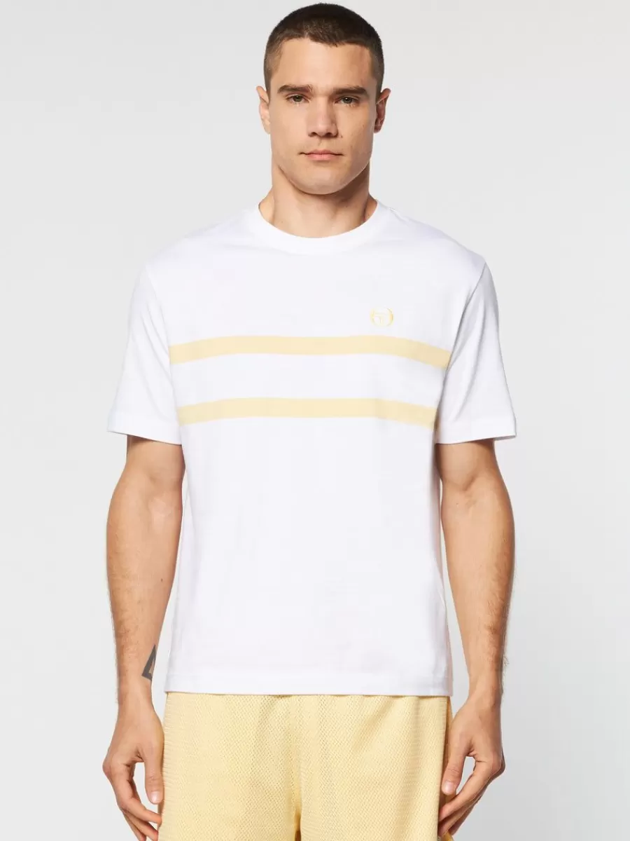 T-Shirts>Sergio Tacchini Banda T-Shirt- Golden Haze