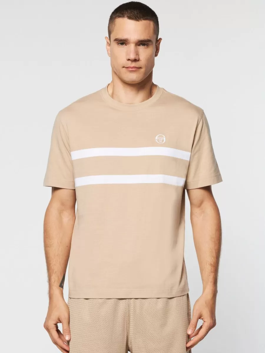 Matching Separates>Sergio Tacchini Banda T-Shirt- Humus