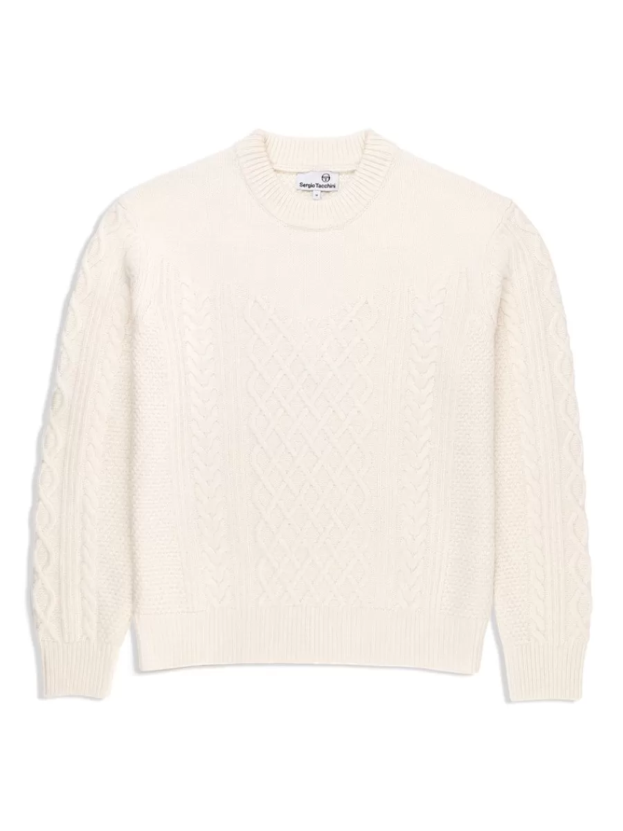 Knitwear>Sergio Tacchini Cave Sweater- Gardenia