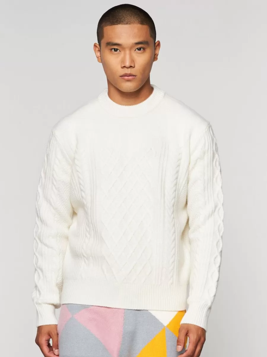 Knitwear>Sergio Tacchini Cave Sweater- Gardenia