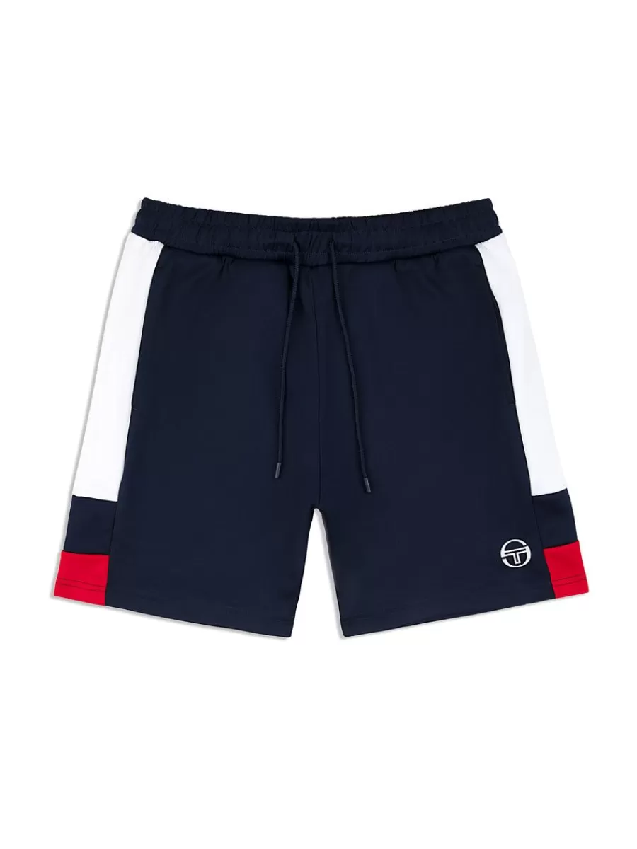 Shorts And Swim>Sergio Tacchini Cole Shorts- Maritime Blue/ White