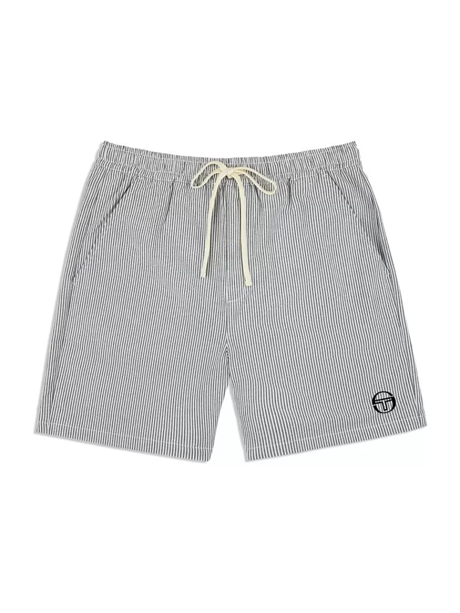 Shorts And Swim>Sergio Tacchini Cosimo Oxford Shorts- Maritime Blue