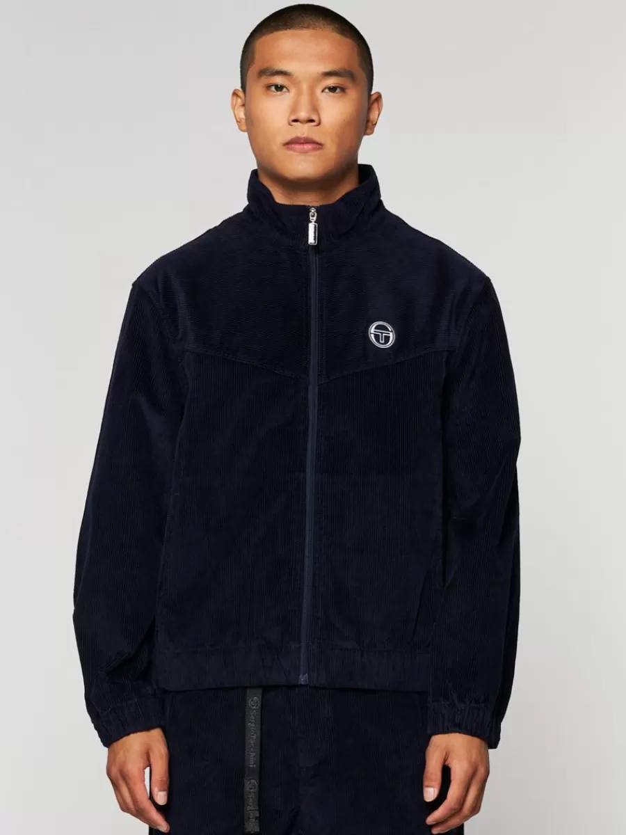 Jackets>Sergio Tacchini Coste Zip-Up Jacket- Maritime Blue