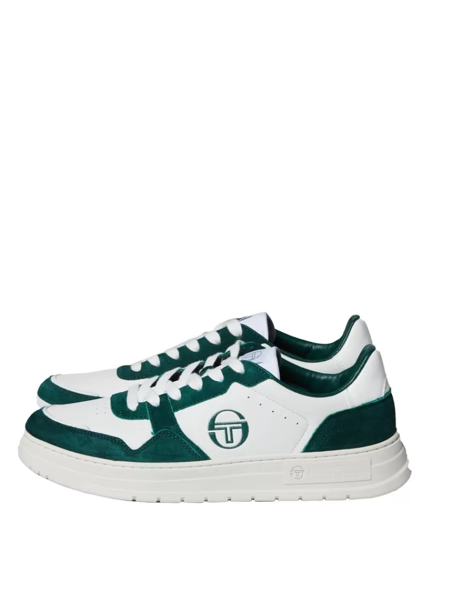 For The Court>Sergio Tacchini Court Classic Mp Sneaker- White/ Tofu/ Botanical Garden