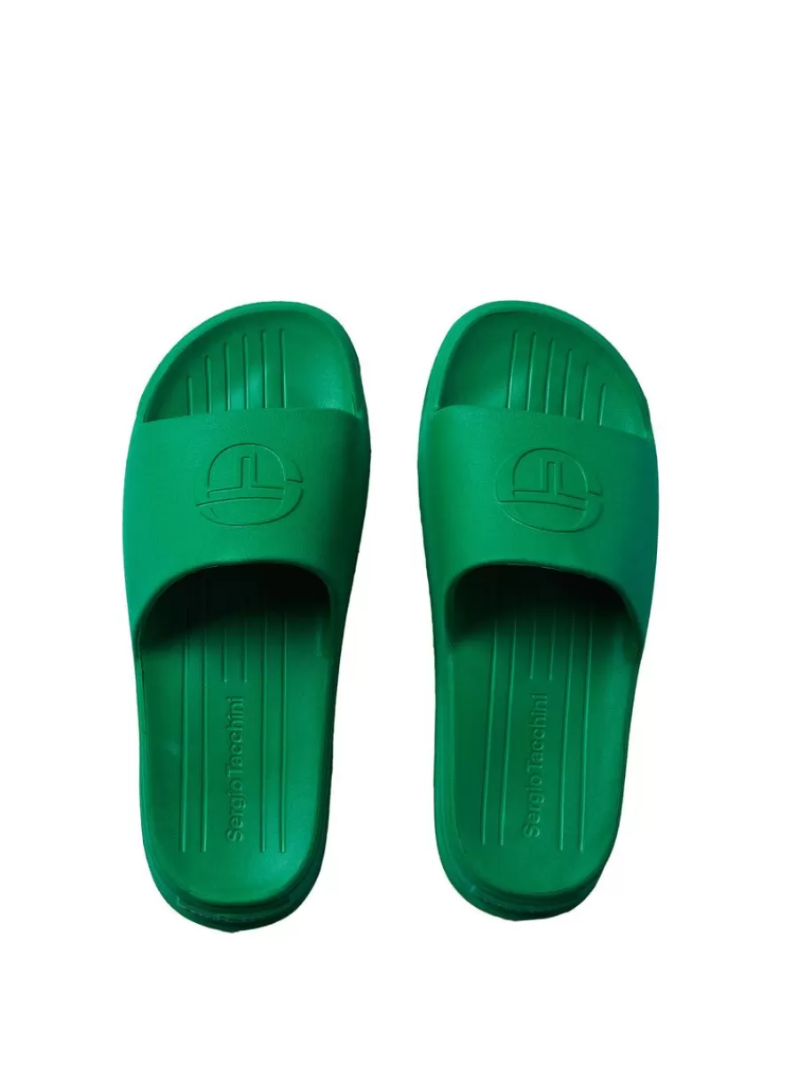 Shoes>Sergio Tacchini Cup Slide- Bright Green