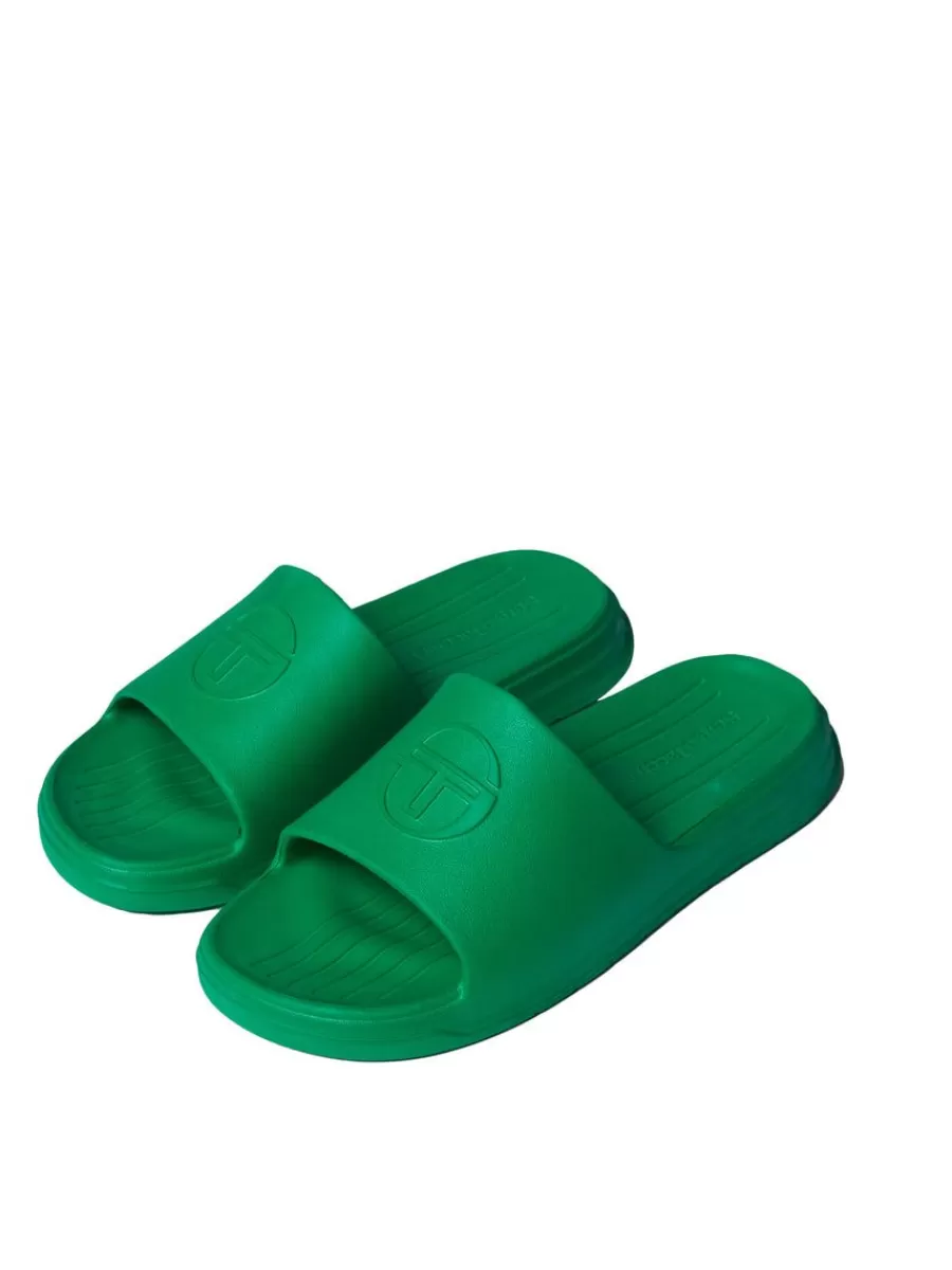 Shoes>Sergio Tacchini Cup Slide- Bright Green