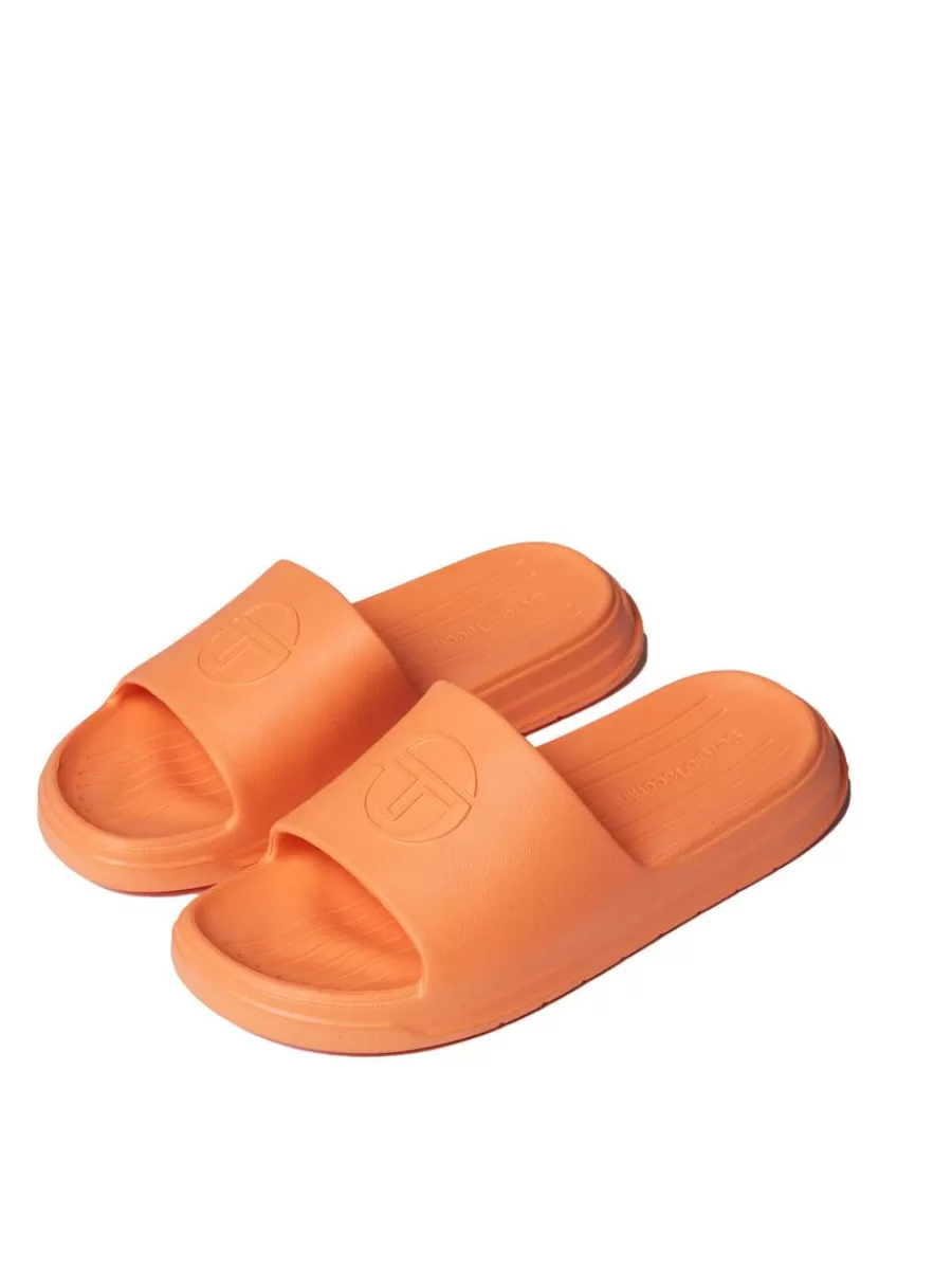 Shoes>Sergio Tacchini Cup Slide- Tangerine