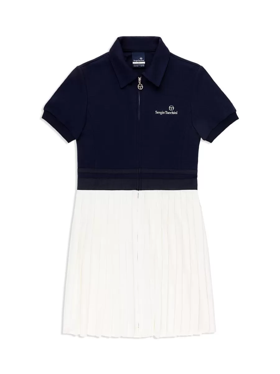 Dresses>Sergio Tacchini Damarindo Dress- Maritime Blue/ White