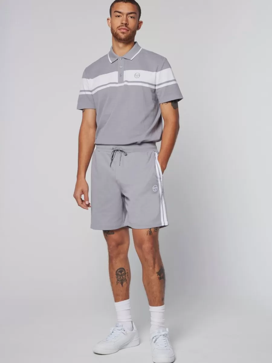 Shorts And Swim>Sergio Tacchini Damarindo Short- Sleet/ White