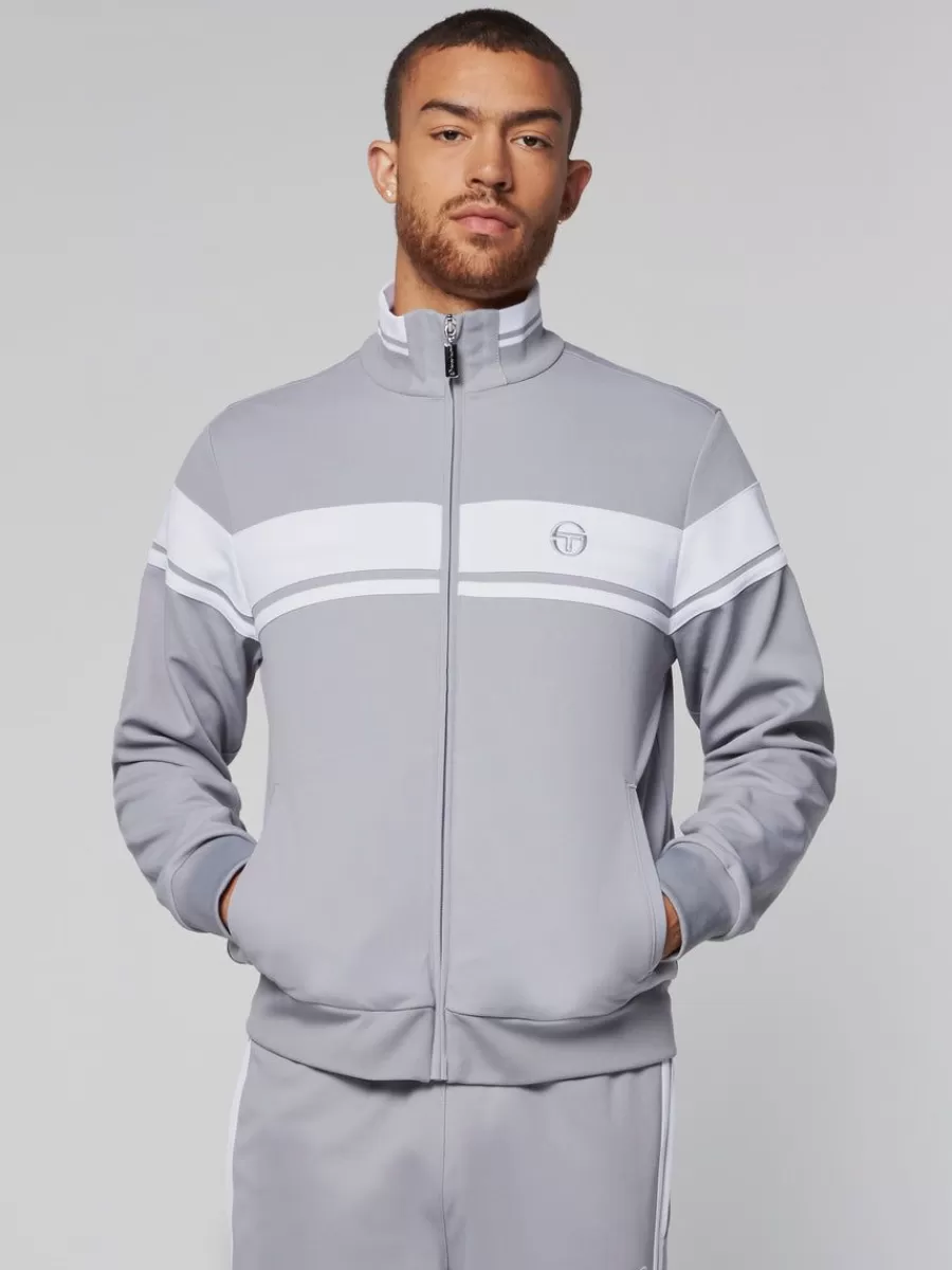 Tracksuits>Sergio Tacchini Damarindo Track Jacket- Sleet/ White