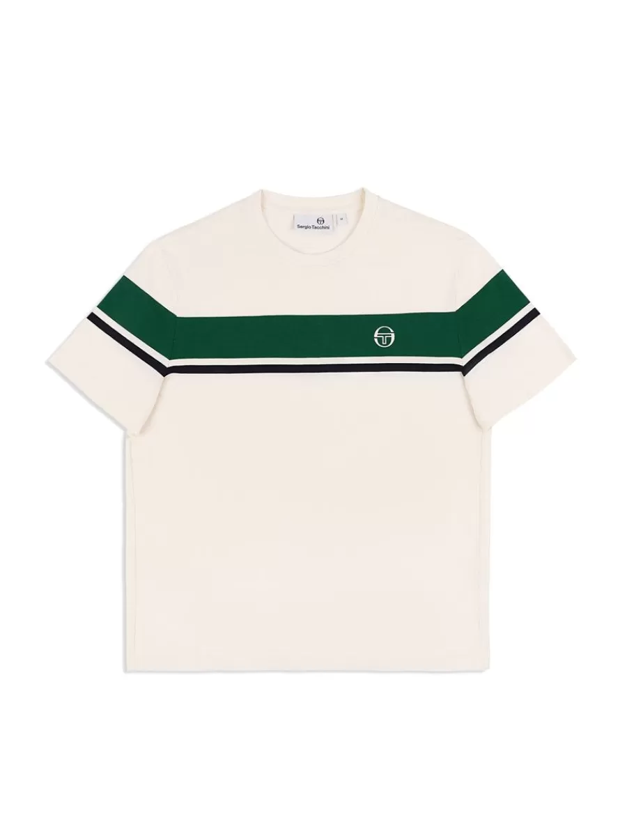 The Essentials>Sergio Tacchini Damarindo T-Shirt Archivio- Gardenia