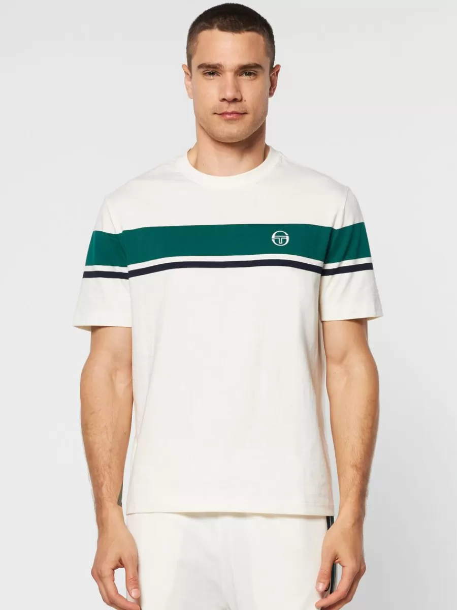 The Essentials>Sergio Tacchini Damarindo T-Shirt Archivio- Gardenia