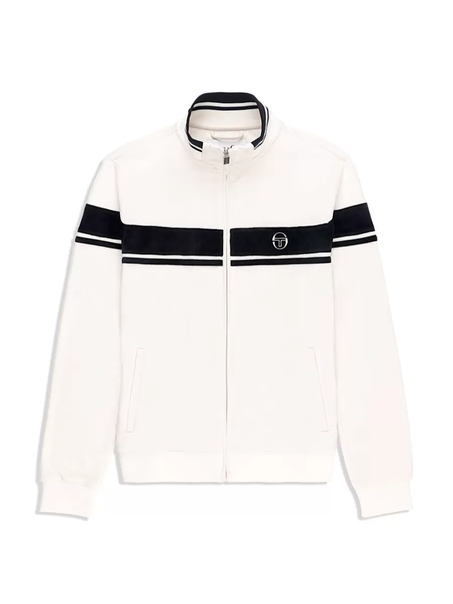 Velour>Sergio Tacchini Damarindo Velour Track Jacket- Gardenia