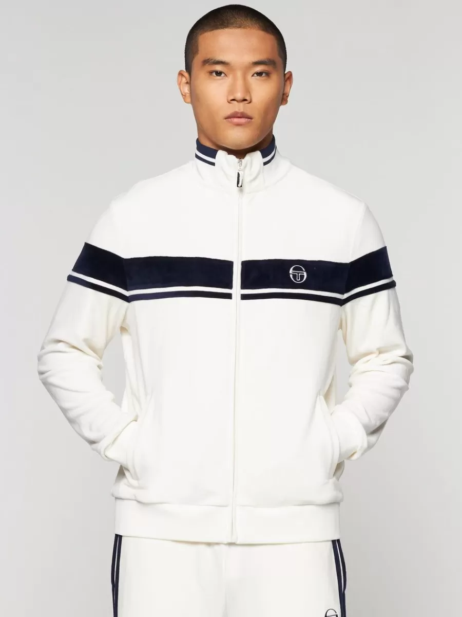 Velour>Sergio Tacchini Damarindo Velour Track Jacket- Gardenia