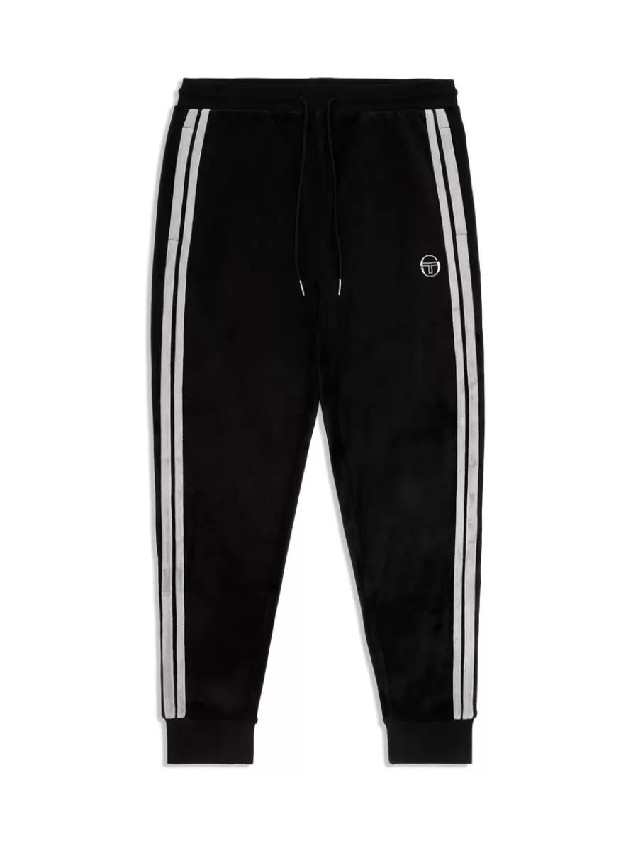 Velour>Sergio Tacchini Damarindo Velour Track Pant- Black Beauty