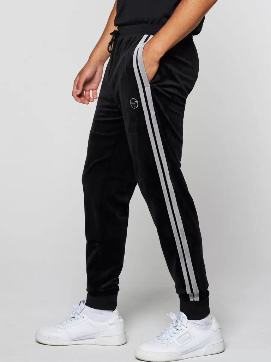 Velour>Sergio Tacchini Damarindo Velour Track Pant- Black Beauty