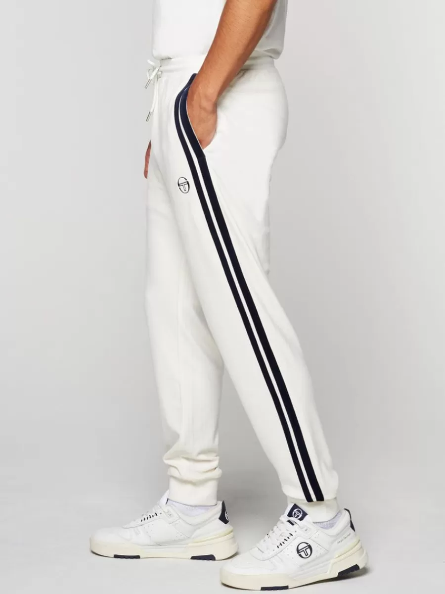 Tracksuits>Sergio Tacchini Damarindo Velour Track Pant- Gardenia