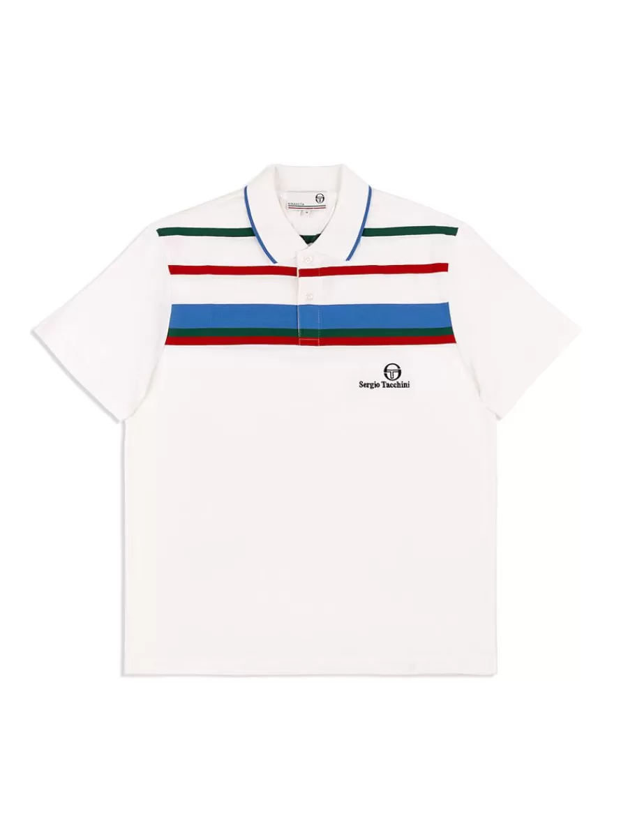 Polos>Sergio Tacchini Denver Polo- White