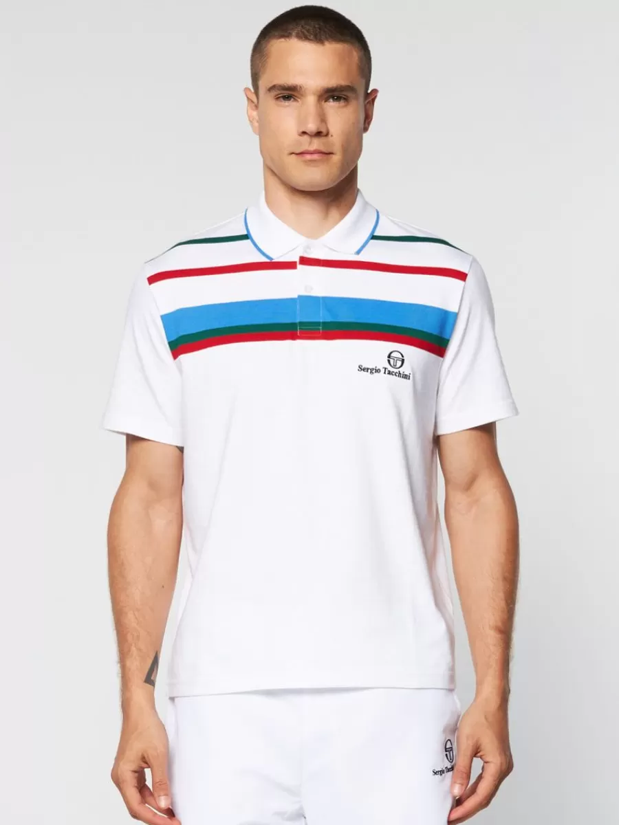 Polos>Sergio Tacchini Denver Polo- White