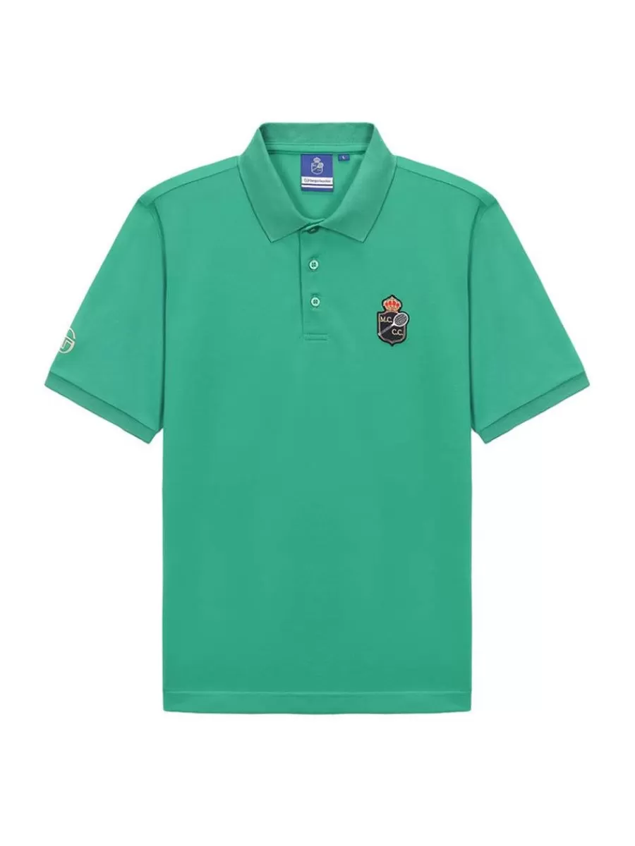 Polos>Sergio Tacchini Doubles Mch Polo- Green