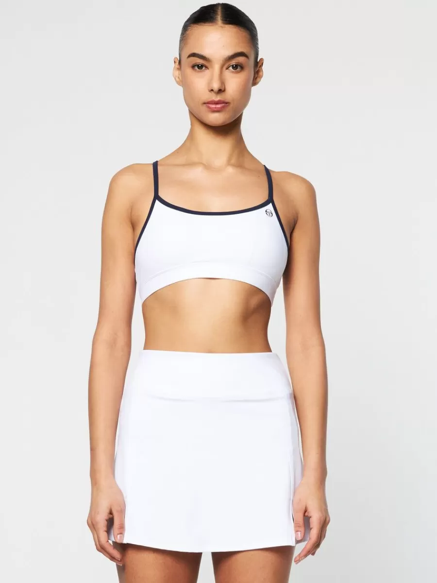 Tops And Sports Bras>Sergio Tacchini Elisa Sports Top- Brilliant White