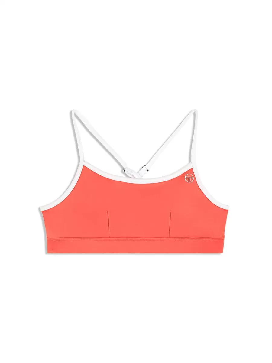 Tops And Sports Bras>Sergio Tacchini Elisa Sports Top- Calypso Coral