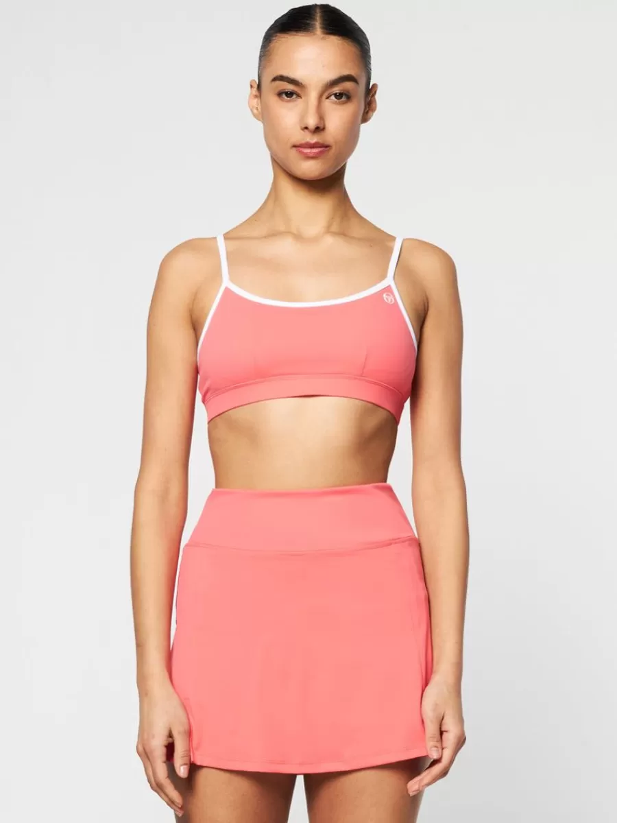 Tops And Sports Bras>Sergio Tacchini Elisa Sports Top- Calypso Coral