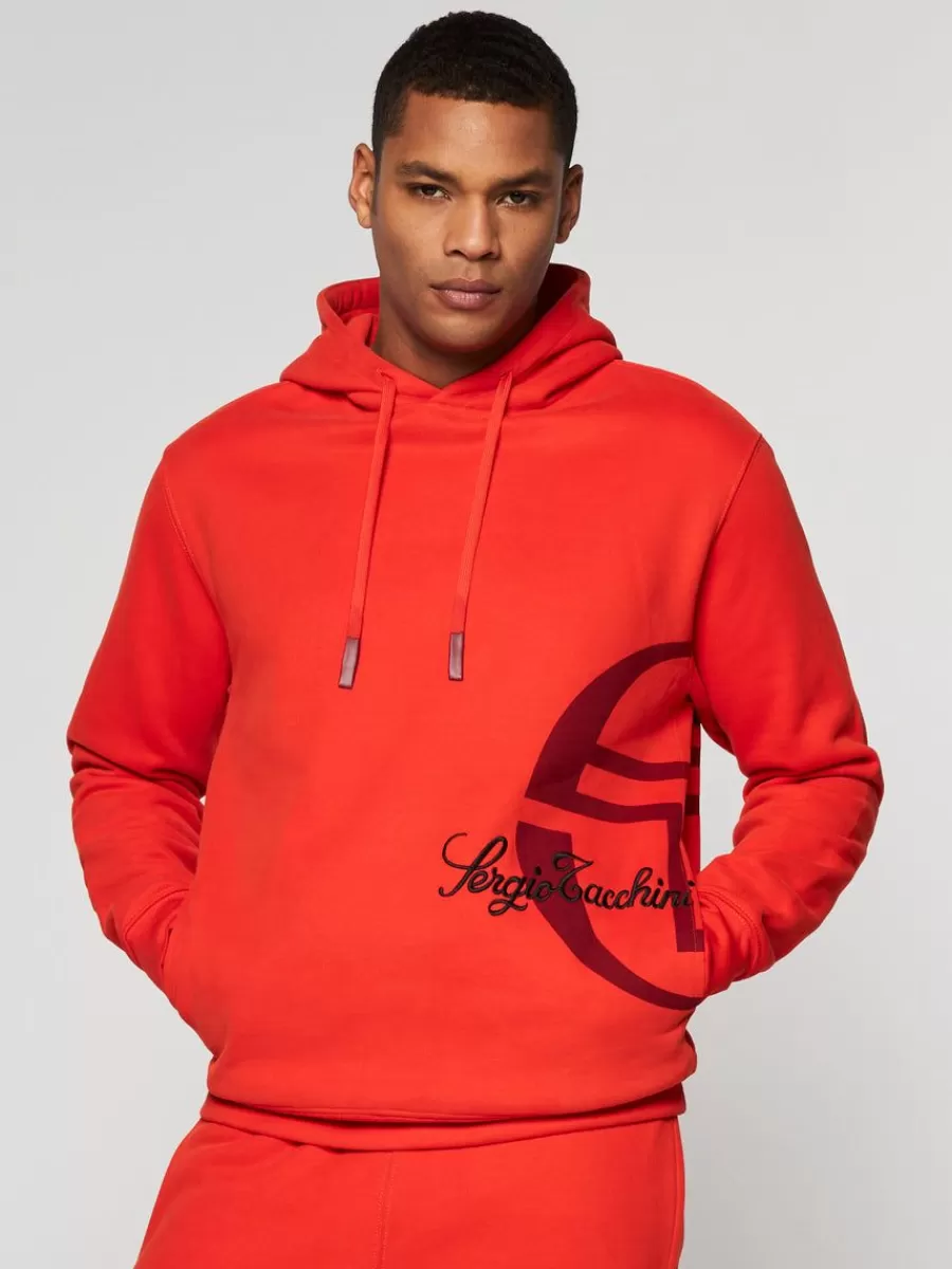 Sweatshirts And Hoodies>Sergio Tacchini Garcon Hoodie- Poinciana