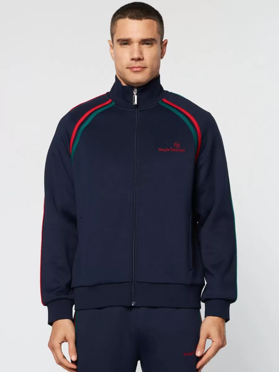 View All>Sergio Tacchini Ghibli Track Jacket Archivio- Maritime Blue