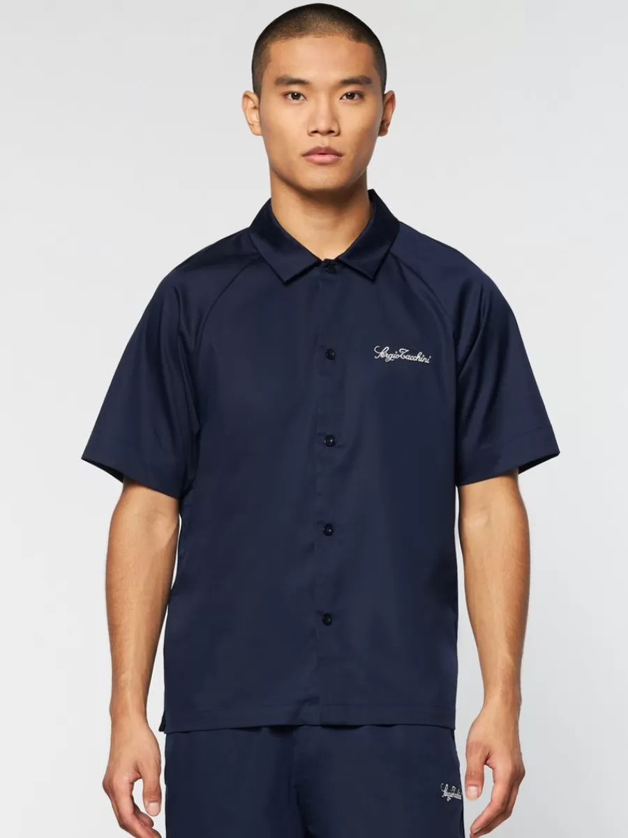 View All>Sergio Tacchini Giorgio Lounge Shirt- Maritime Blue