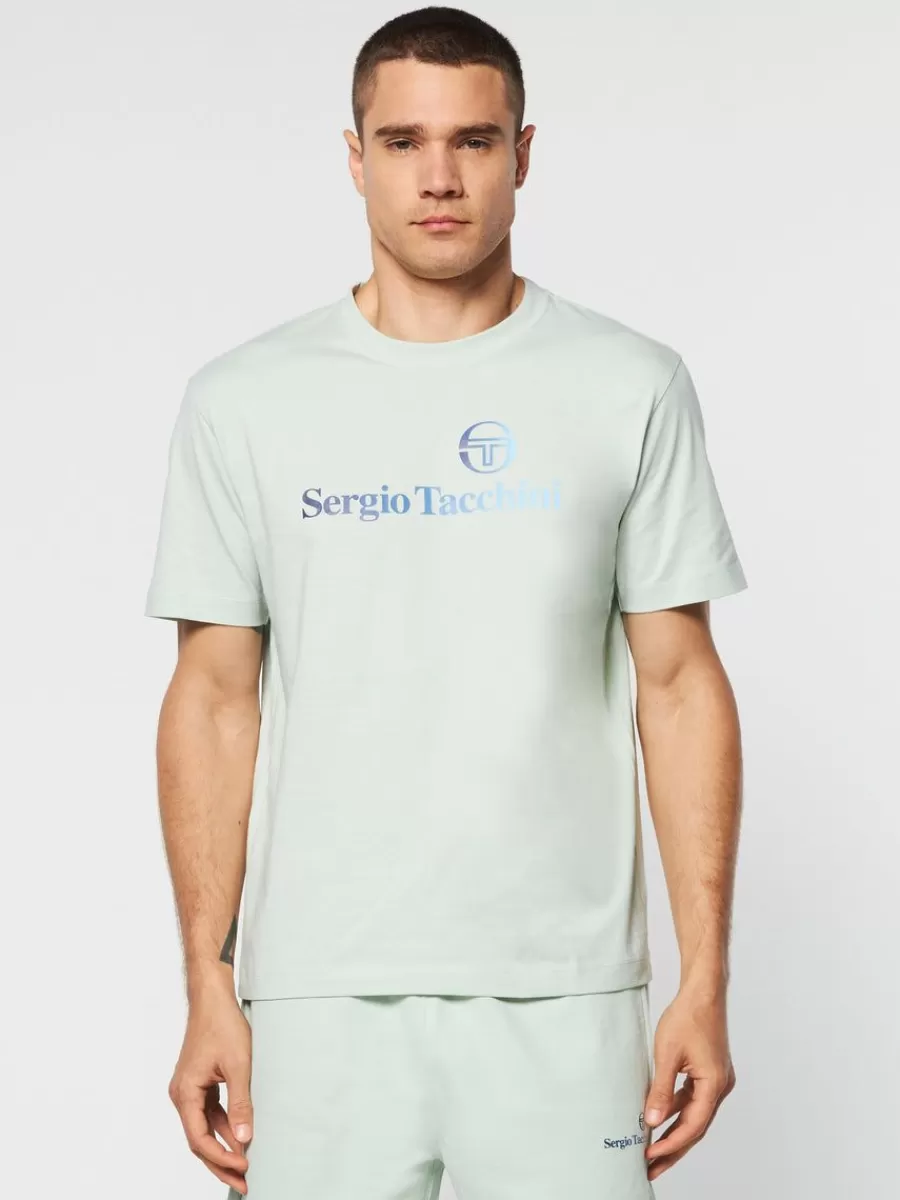 View All>Sergio Tacchini Gradiennte T-Shirt- Surf Spray