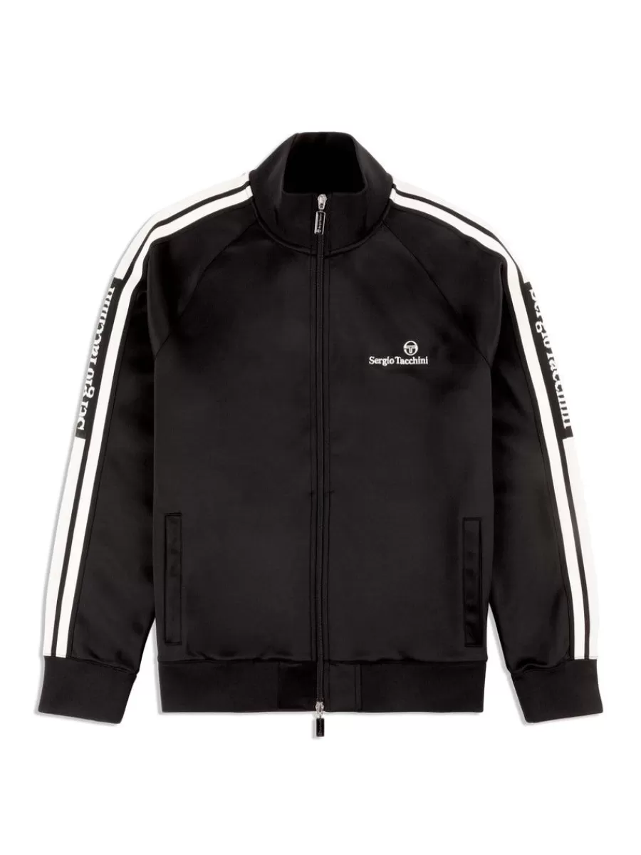 Jackets>Sergio Tacchini Gromo Tape Track Jacket- Black Beauty