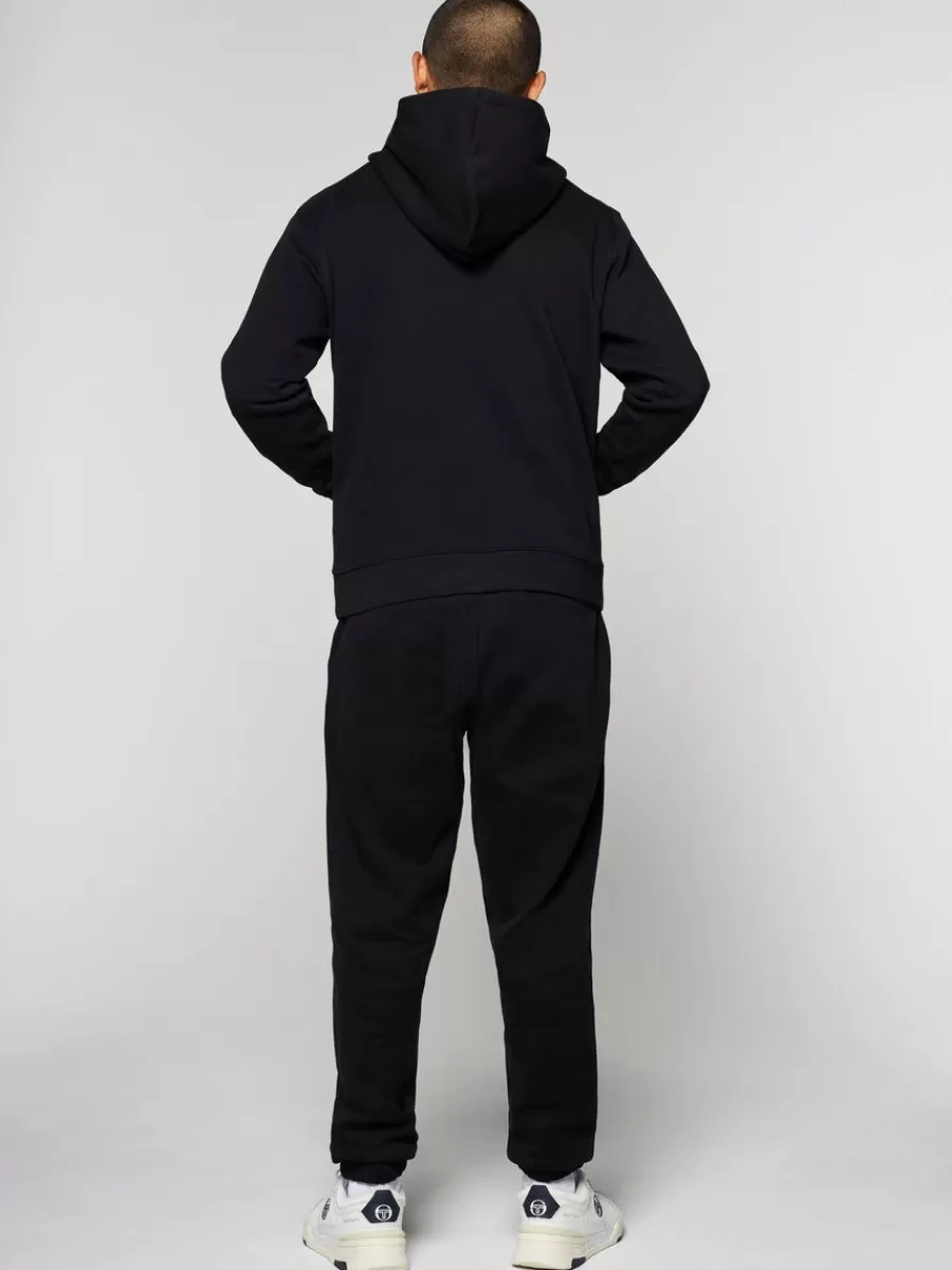 View All>Sergio Tacchini Heritage Hoodie- Black Beauty