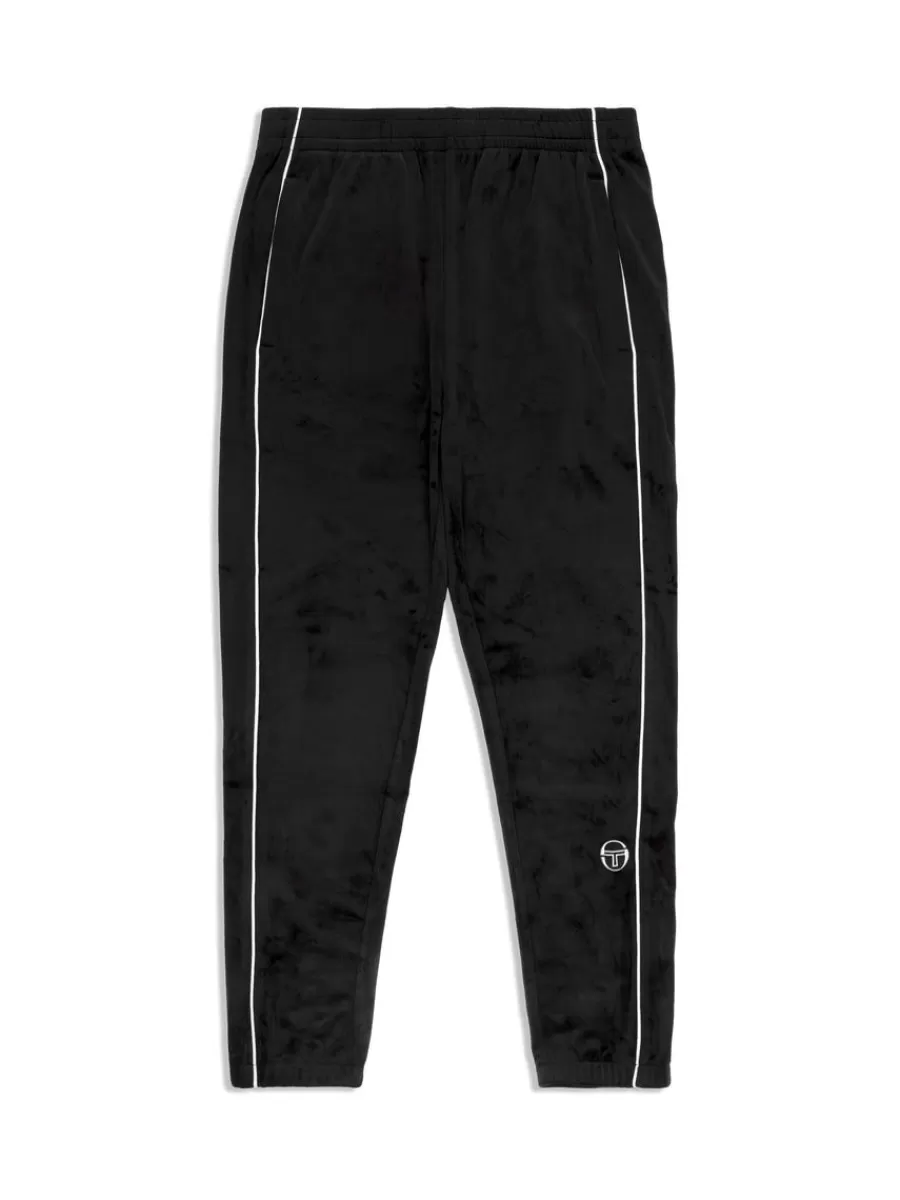 View All>Sergio Tacchini Lioni Velour Track Pant- Black Beauty