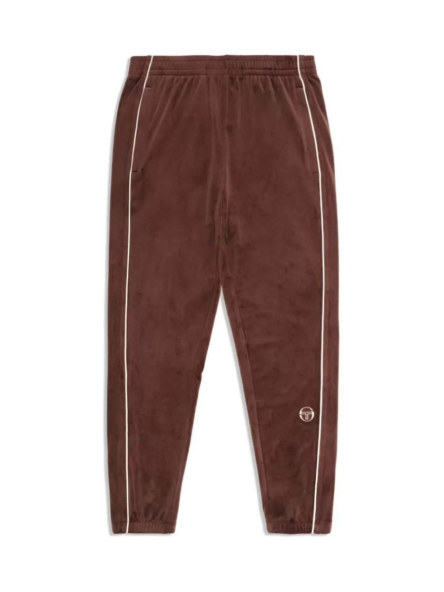View All>Sergio Tacchini Lioni Velour Track Pant- Deep Mahogany