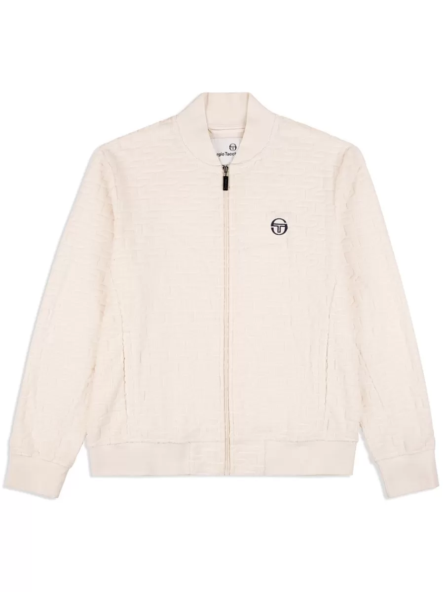 Jackets>Sergio Tacchini Livata Monogram Track Jacket- Gardenia