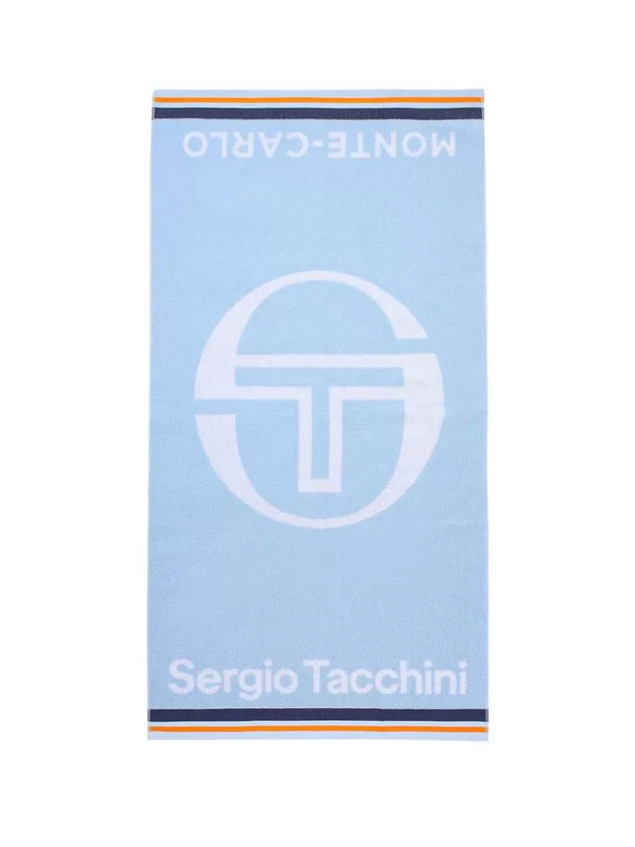 For The Court>Sergio Tacchini Mc Staff Full-Size Towel- Light Blue