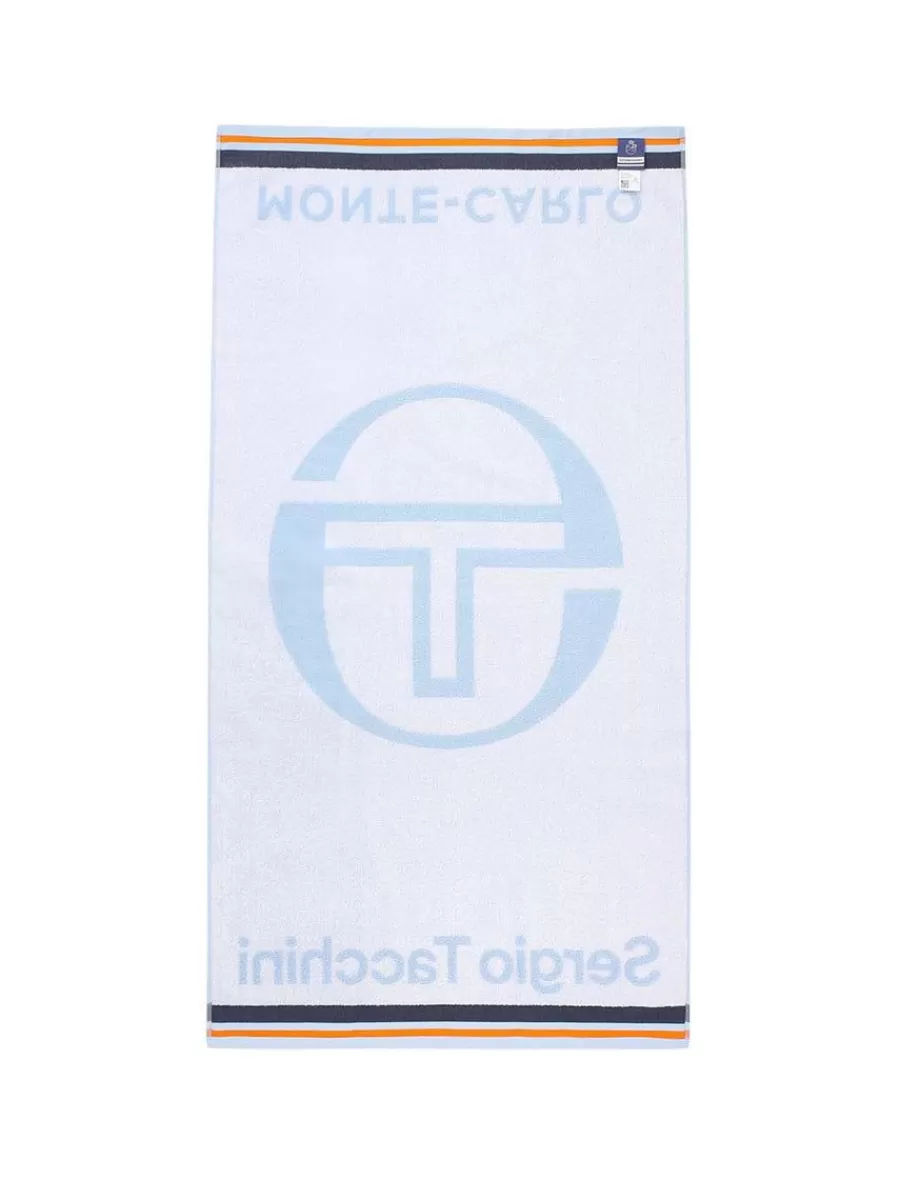 For The Court>Sergio Tacchini Mc Staff Full-Size Towel- Light Blue