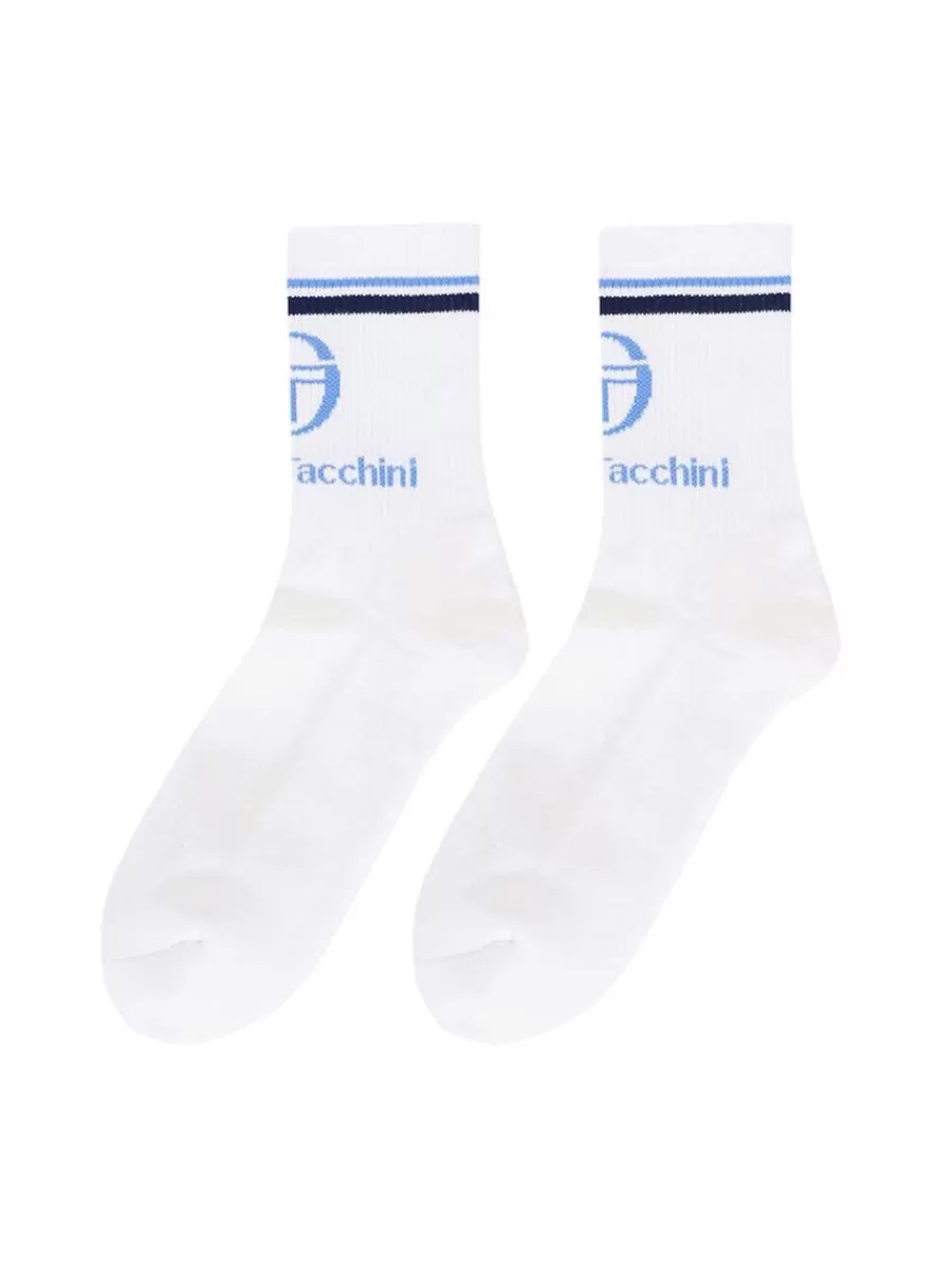 For The Court>Sergio Tacchini Mc Staff Socks- Off White