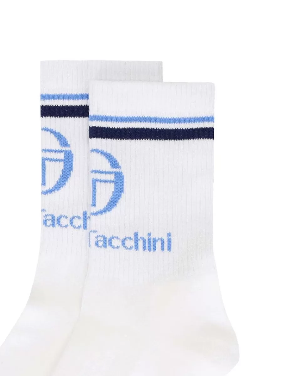 For The Court>Sergio Tacchini Mc Staff Socks- Off White