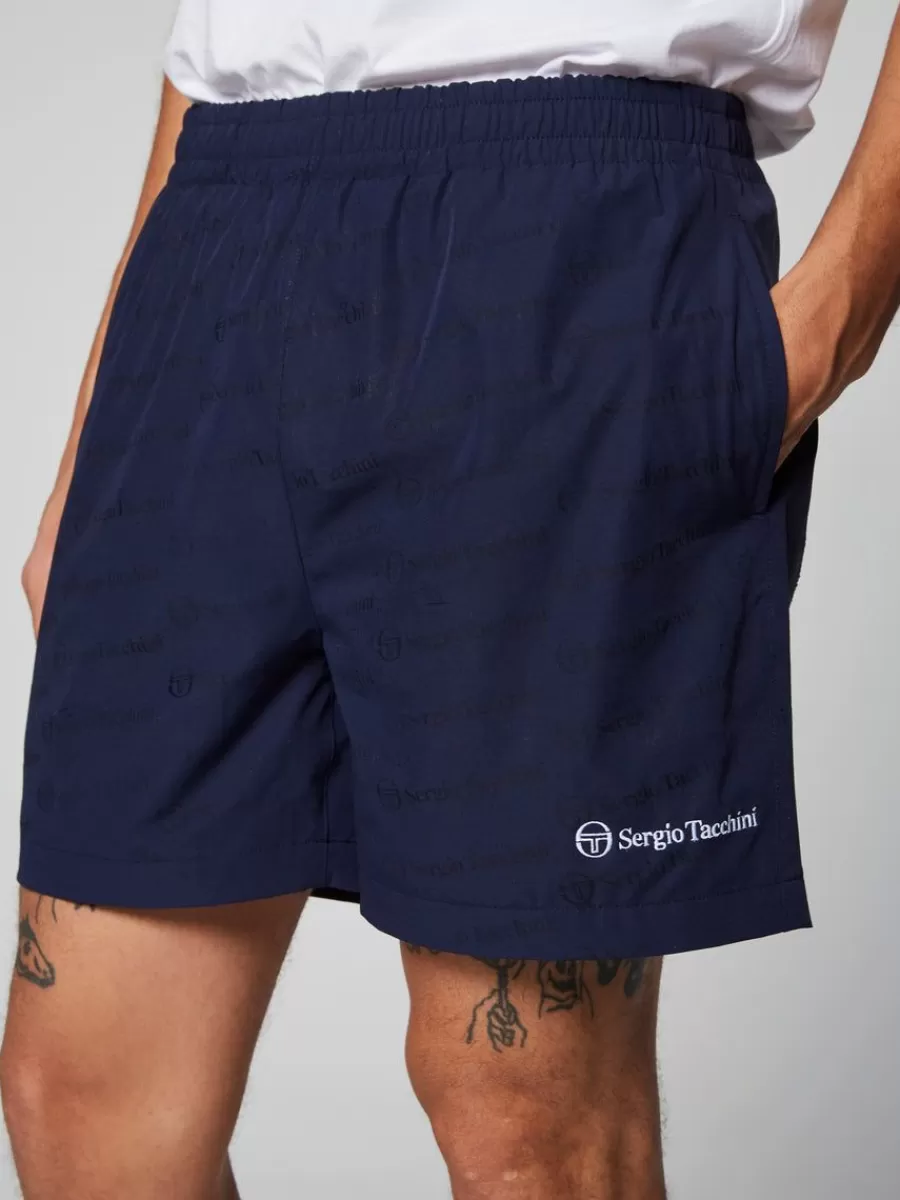 View All>Sergio Tacchini Merlata Water-Reactive Swim Short- Maritime Blue