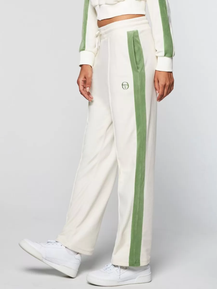 Tracksuits>Sergio Tacchini Miss Carlotta Velour Track Pant-Gardenia
